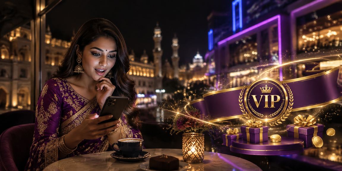 VIP bonus events in Lucknow old city nightlife with vibrant neon lighting